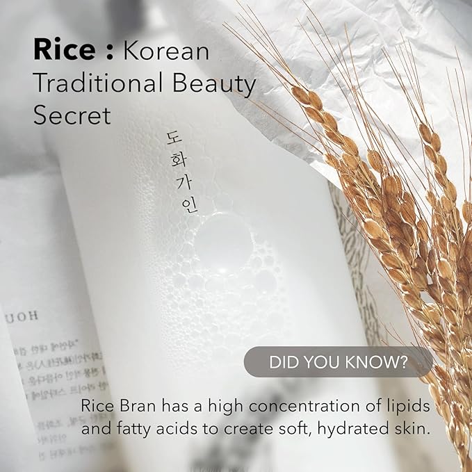 Gentle Rice Bran Toner Korean for Face (Tone, Rejuvenate & Moisturize) - Hydrating Vegan with Hyaluronic Acid - Rice Bran Extract (16.9 Fl oz)