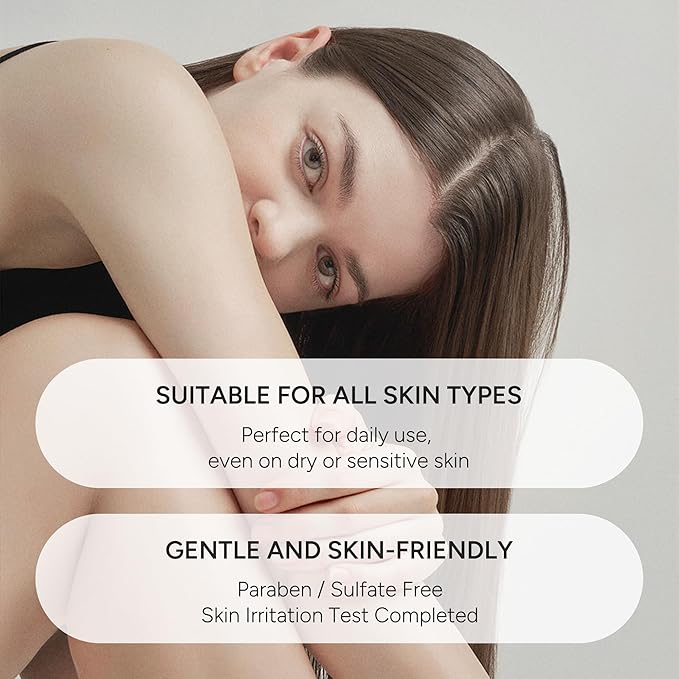 Korean Body Wash with Hyaluronic Acid & Aloe – Hydrating Moisturizing Cleanser for All Skin – Infused with Natural Extracts – Paraben & Silicone-Free – Baby Musk, 500ml / 16.9 fl oz