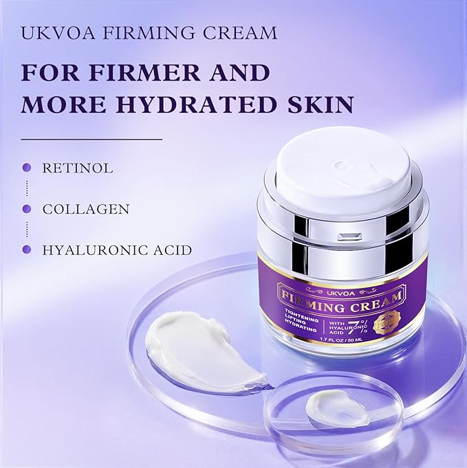 Retinol Neck & Face Wrinkle Cream for Women, Neck Cream for Tightening and Firming, Anti Aging Skin Care with Collagen & Hyaluronic Acid, Instant Face Lift Cream 1.7 Fl Oz