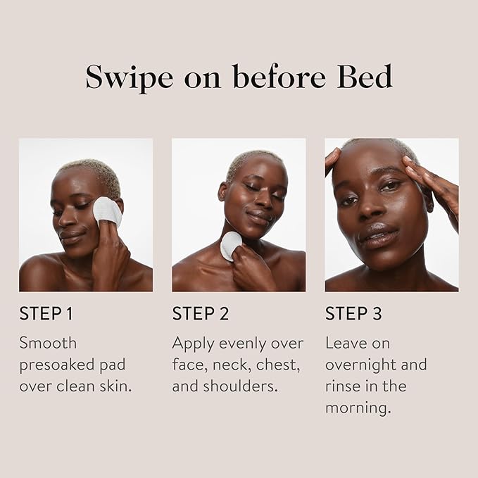 goop Beauty 15% Glycolic Acid Exfoliating Pads | Inspired by a Professional Chemical Peel | Refines & Retexturizes for Glowing Skin | Paraben and Silicone Free | 4 pack