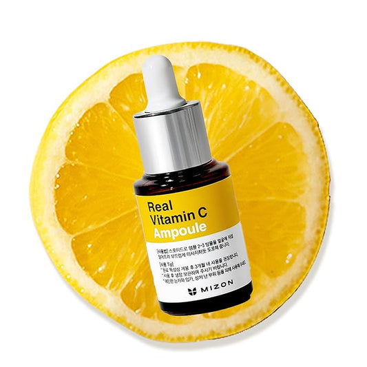 MIZON Real Vitamin C Ampoule, Pure Vitamin C, No Water Added,10 Ingredients, Nutrition, Face Moisturizer (0.51 fl. Oz)