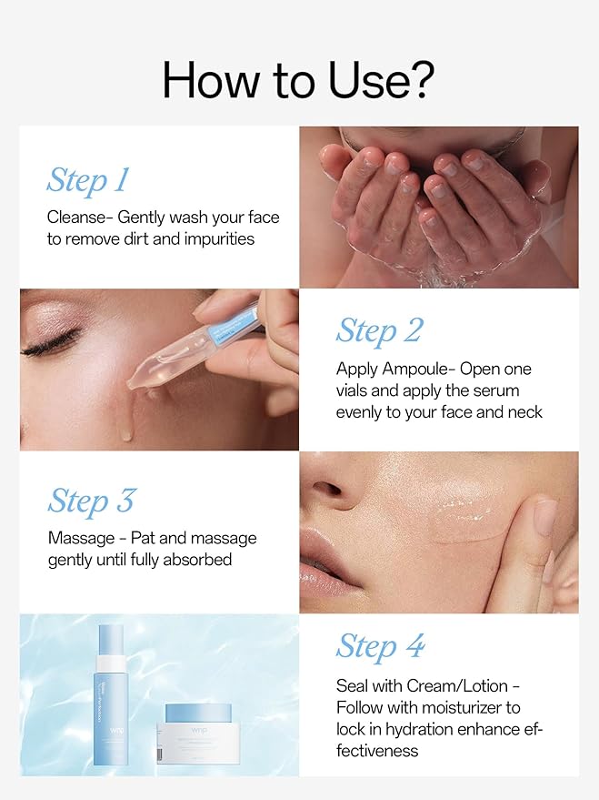 WNP Ultra Hydrating Serum 3% 4D Hyaluronic Acid Smoother Skin|Pre-makeup SkinCare|Anti-Aging serum for face Single-Use Vials Skincare|for Sensitive skin|4D Hyaluronic Acid (120ml)