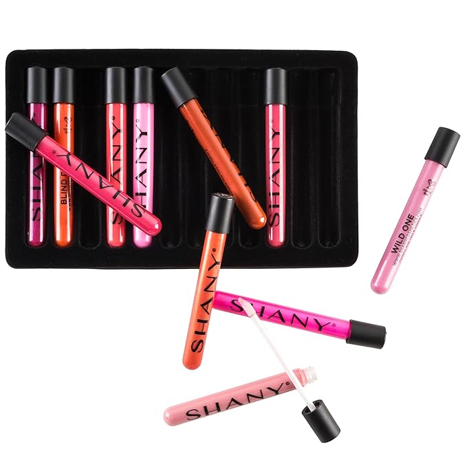 SHANY Lip Gloss - The Wanted Ones - Makeup Lip Gloss Lip Color luminizer Set with Aloe Vera and Vitamin E - New Formula - 12 Pieces
