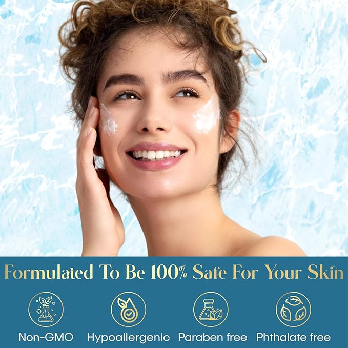 Hyaluronic Acid & Collagen Replenishing Moisturizer - Deep Hydration & Moisture Retention, Anti-Aging - Dermatologist Tested, Clean Beauty, Korean Skin Care - 1.69 FL.OZ. (2 Pack)