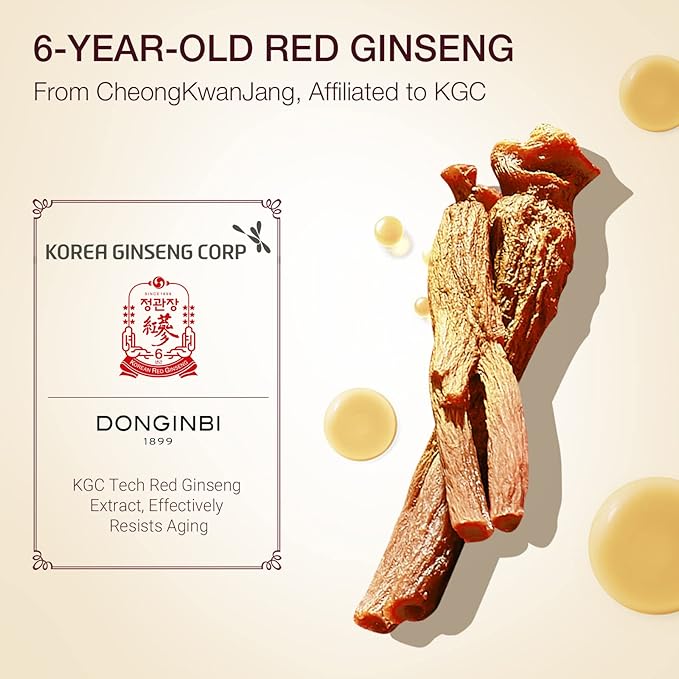 Donginbi Red Ginseng Moisturizing & Firming Set EX, Anti-Aging Korean Skin Care, Routine Kit for Smooth, Radiant Skin by KGC