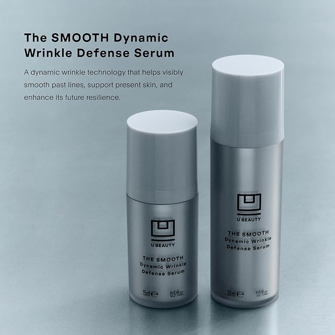U Beauty The SMOOTH Dynamic Wrinkle Defense Serum - Multi-Peptide Complex, Copper Peptides, Retinol, Centella Exosomes, Vegan Silk Protein for Visible Wrinkle Reduction, Firming & Hydration, 30ml