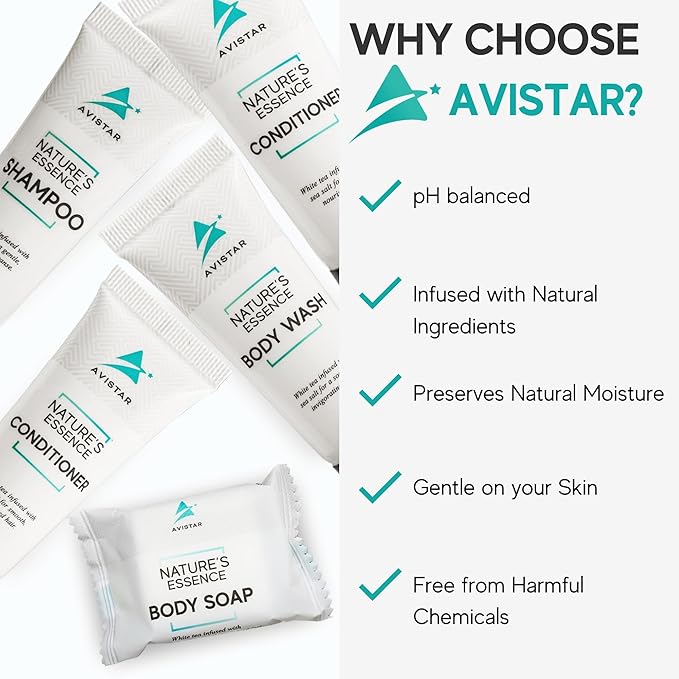 180 Piece Hotel Soap & Bulk Toiletries - Airbnb Essentials for Hosts & Guests - Hotel Shampoo & Conditioner Supplies for Guests, Hotel Toiletries Bulk Set, Mini Bulk Travel Size Toiletries, Air BnB
