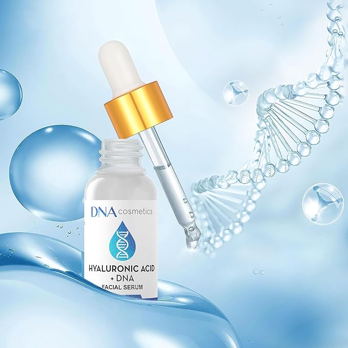 PDRN Hyaluronic Acid Serum with DNA Repair Enzymes – Anti-Aging, Hydrating & Brightening, Wrinkles, Dark Spots & Youthful Skin HA Acido Hialuronico – 1 fl oz