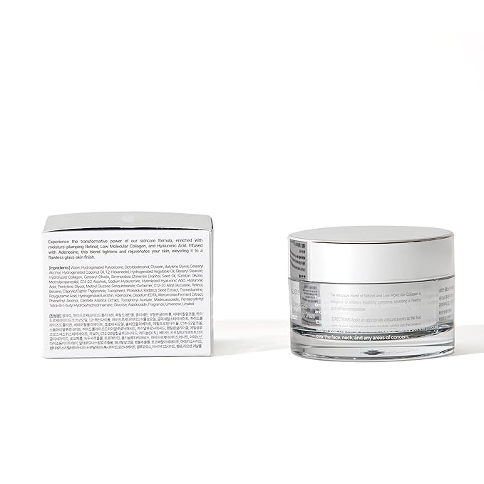 Retinol Night Cream 1.69oz - No.1 Korean Retinol Night Cream for Face and Neck - Collagen, Centella, Hyaluronic Acid - Anti aging cream, Moisturizer, Face Cream, Hydrating, Firming