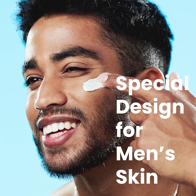 6-in-1 Face Cream for Men: Anti Aging & Wrinkle Cream for Men with Collagen, Hyaluronic Acid, Vitamins E & B, Shea Butter - Dark Spots Remover & Eye Bags Treatment - 1.7 oz.
