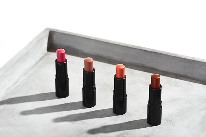 Henné Organics Luxury Lip Tint - Moisturizing, Sheer Natural Color - Intrigue (Brick Red)