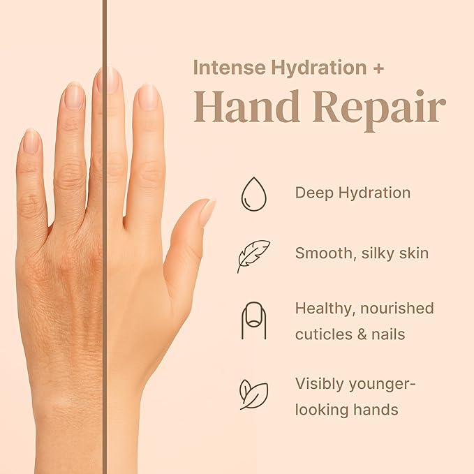 Hand Mask Moisturizing Gloves for Dry Cracked Skin | Hydrating Treatment with Snail Mucin Shea Butter Hyaluronic Acid Bisacolol Vitamin E | Softening Exfoliator for Hands, Repair Glove Mask | 6 Pairs