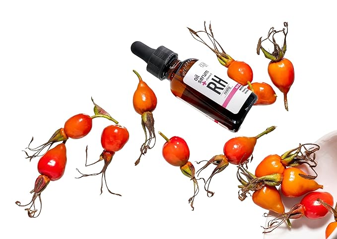CLARA'S NEW YORK Glycolic Acid Facial Serum with Vitamin E for Exfoliating Smoothing Glowing Face Skin - Made in USA 30ml (1Fl/Oz) (Rose Hip)