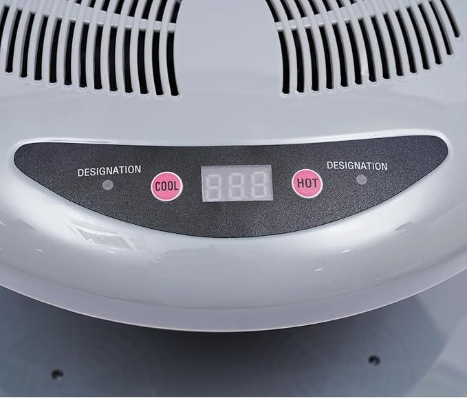 Professional Nail Dryer,400W Air Nail Fan Blower Dryer Machine with Auto Induction Warm & Cool Wind, Manicure Tool with Automatic Sensor,for Fingernail & Toenail Curing,Grey
