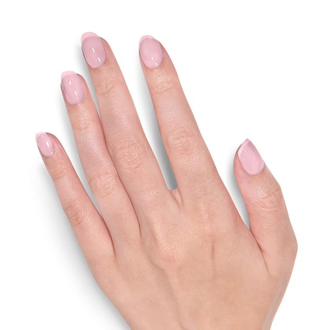 LONDONTOWN lakur Nail Polish - Chip-Resistant, Non-Toxic, Conditions & Hydrates Nails | Glossy Soft Sheer Pink, Invisible Crown, .40 fl oz