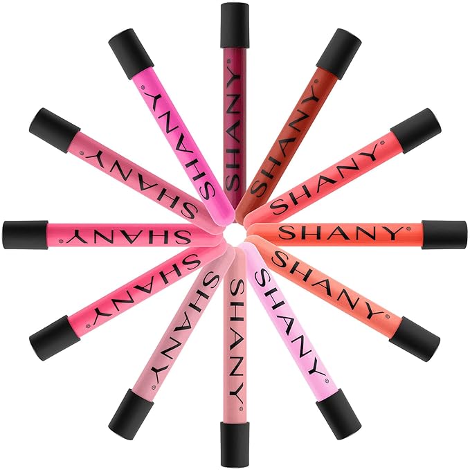 SHANY The Wanted Ones - 12 Piece Lip Gloss Set with Aloe Vera and Vitamin E (MULTI-COLORED)