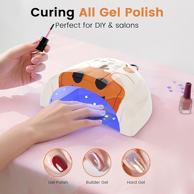 Lavinda Halloween UV LED Nail Lamp Limited Edition, 48W Nail Dryer for All Gel Polish, Professional UV Light for Nails with 4 Timers, Smart Sensor & Detachable Base for Hands & Feet DIY Manicure