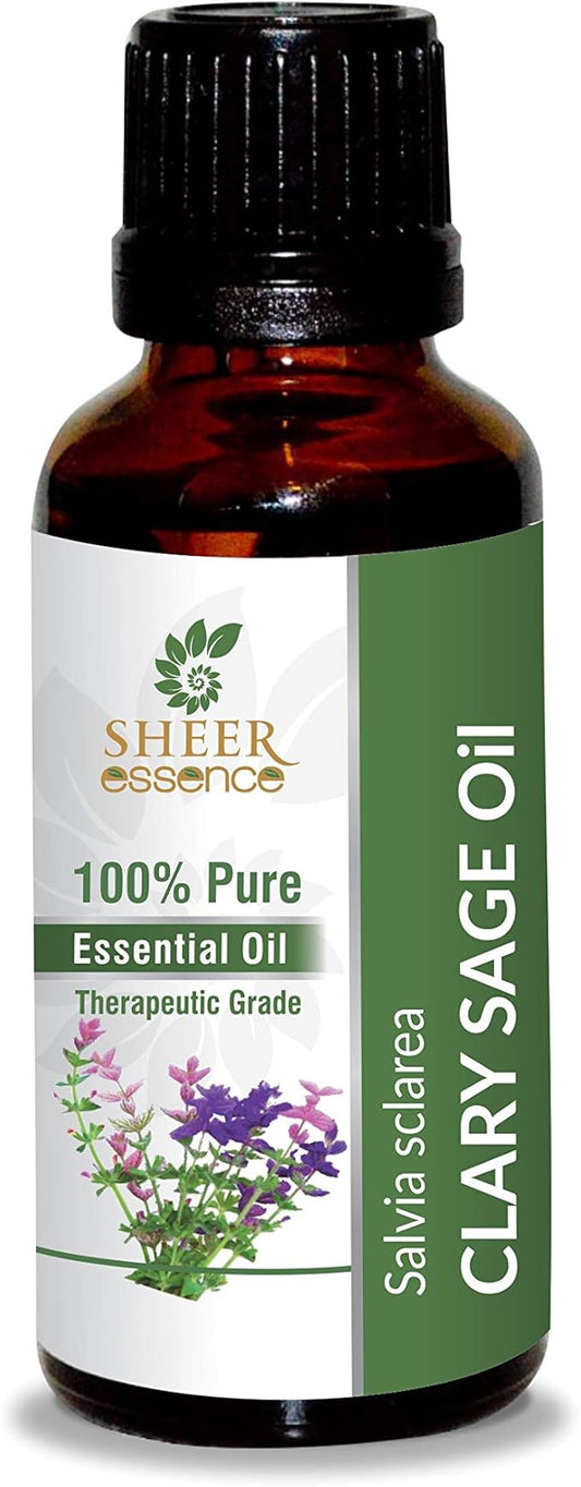 Clary SAGE Oil 100% Pure Undiluted Natural Uncut Therapeutic Grade Steam Distilled Essential Oils for Skin, Hair and Aromatherapy 5000ML