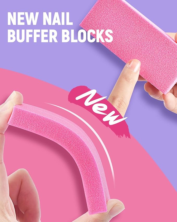 MORGLES Cuticle Remover Kit, 100/180 Nail File and Nail Buffer Blocks, 1 Pcs Rose Cuticle Oil and Professional Pedicure Manicure Tools, Nipper Cutter for Fingernails and Toenails