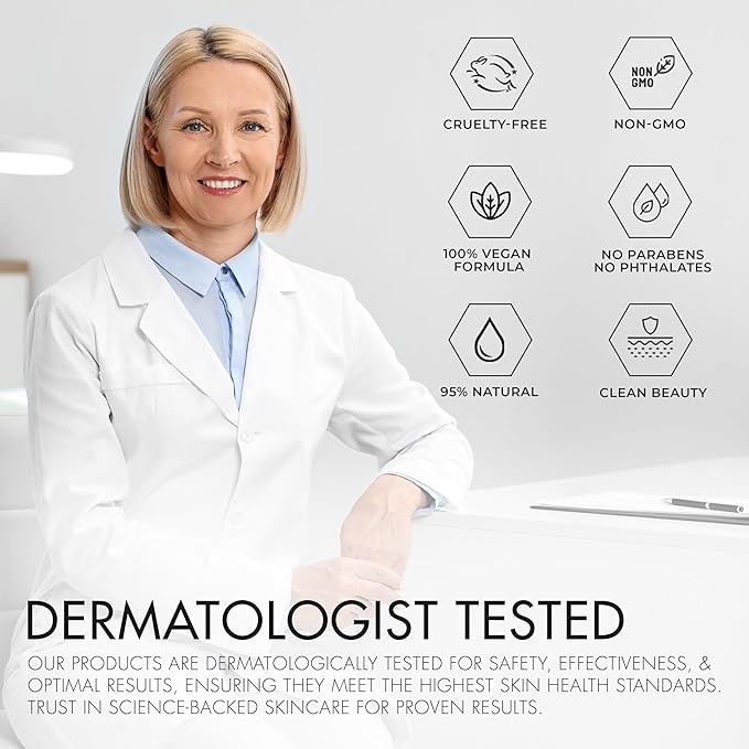 Retinol Serum for Face with Niacinamide – Dermatologist Tested, Anti-Aging, Korean Skin Care – Smooths Texture, Reduces Redness, Calms Sensitivity – Clean Vegan Formula – 1.69 fl oz