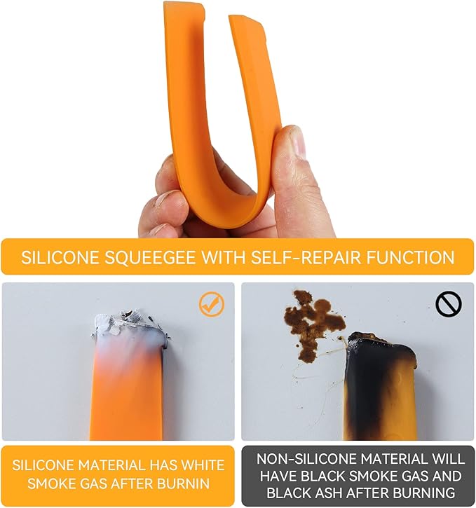 Shower Squeegee for Glass Doors, Bathroom Squeegee for Shower, Window Squeegee, Home Bathroom Silicone Cleaner Tool, Suitable for Bathroom, Kitchen, Tile, Mirror, Car Glass, by LTLUTU, 8in Black