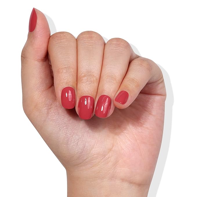 LONDONTOWN UV/LED Gel Nail Polish - Long Lasting, Chip Resistant High Shine Color - Glossy Sun-Kissed Blush, Flushed Cheeks, 12ml/.40fl oz