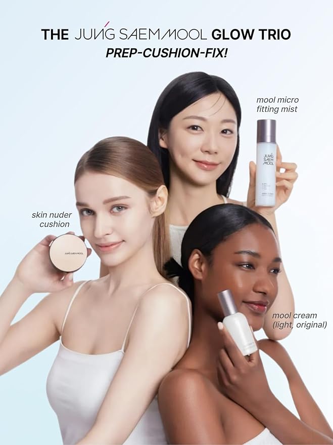[JUNGSAEMMOOL OFFICIAL] Essential Skin Nuder Cushion (05 Light) | Refill not Included | Natural Finish | SPF50 Broad Spectrum | Korean Makeup Artist Brand | Cream Foundation