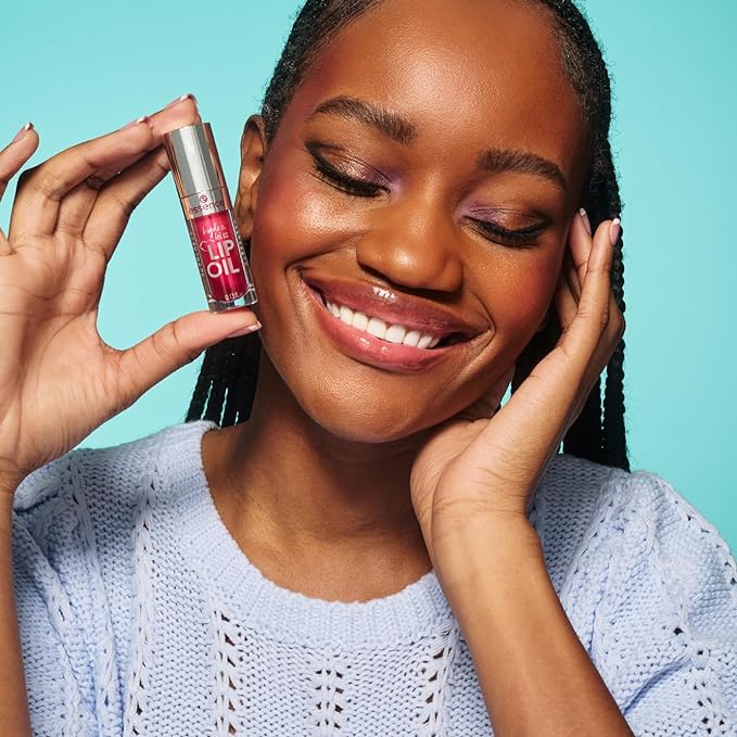 essence | Hydra Kiss Lip Oil | Vegan & Cruelty Free (03 | Pink Champagne)