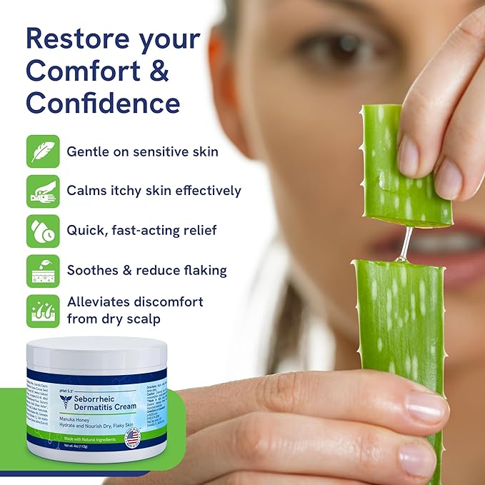 Itch Cream for Itchy Skin Relief - Moisturizing Cream & Face Lotion for Women - Redness Relief for Face & Body Cream - Hydrating Face Cream for Dry Skin & Itchy Scalp Relief - Anti Itch Lotion (4oz)
