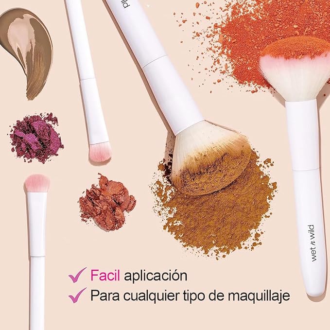 wet n wild Full Coverage Foundation Brush, Packed Bristles for All Formulas, Comfort Grip, Cruelty-Free & Vegan