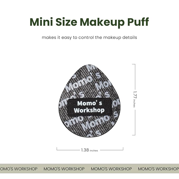 Mini Denim Makeup Sponge Set, Multi-Use Blenders Sponge for Liquid/Cream/Concealer/Blush/Highlighter, Perfect for Detail Work & Travel,Beginer-Friendly & Reusable,5PCS with Storage Csse