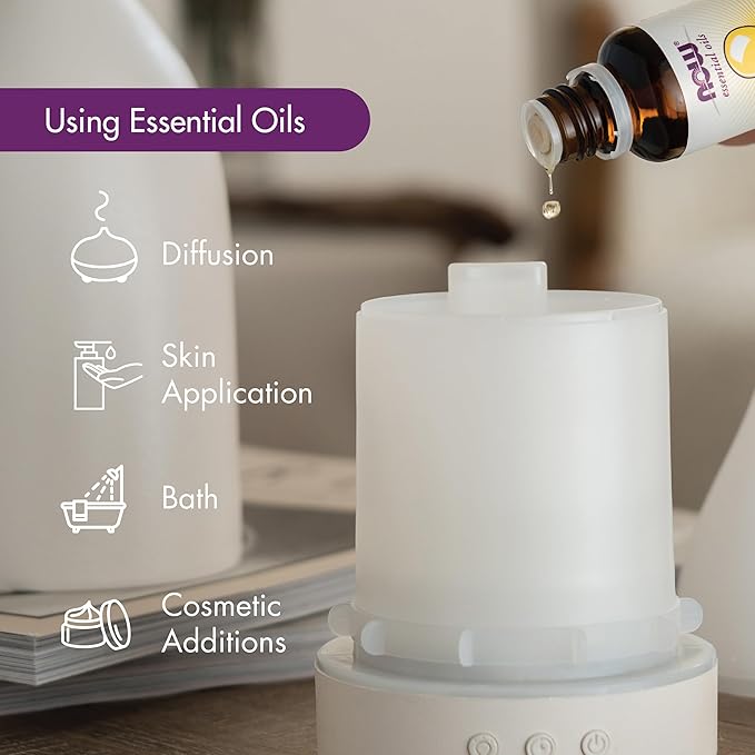 NOW Essential Oils, Peppermint Oil, Invigorating Aromatherapy Scent, Steam Distilled, 100% Pure, Vegan, Child Resistant Cap, 2-Ounce