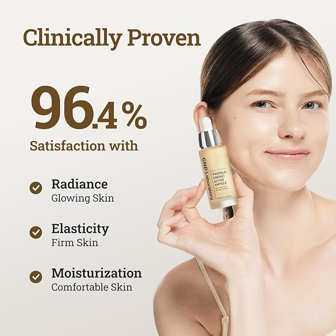 CNP Honey Glow Serum - Hyaluronic Acid & Propolis for Hydrating, Anti-Aging, Centella Soothing Serum, for Sensitive Skin, Korean Skin Care (0.5 fl. oz)