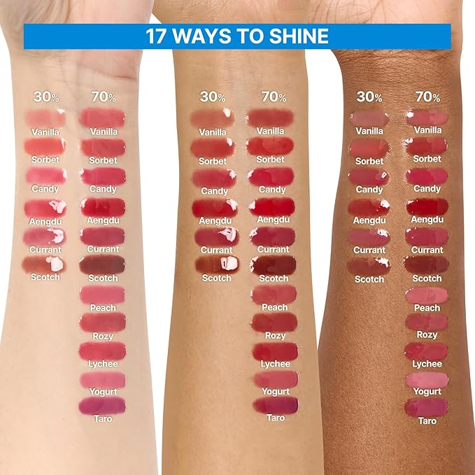 3D Voluming Gloss 70% (Rich) | Taro 70% | High Shine, Non-Sticky Lip Gloss for Makeup | Long-Lasting, Moisturizing Gel Formula | 30%, 70% Pigment Options | 5.3g