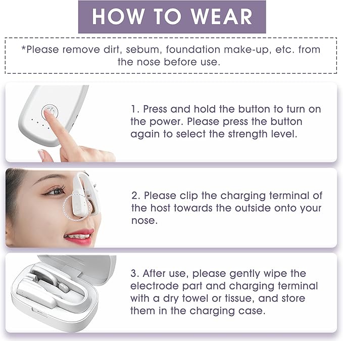 Nose Slender Device High Upward Tool, Nose Shaper Up Lifting Clip, Pain-Free Nose Bridge Straightener Corrector