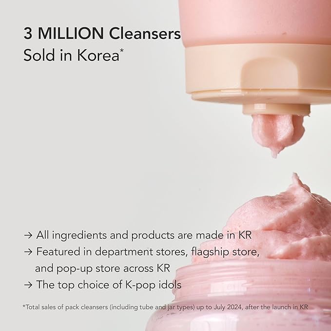 Whipped Korean Skincare Face Wash, Moisturizing Vegan Cream Facial Cleanser for Redness, Dry Skin with Niacinamide, Hyaluronic Acid, Ceramide, Jojoba & Lavender, Doubles as a Face Mask, 4.5 oz