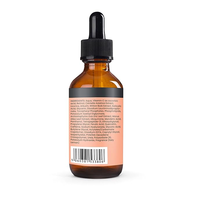 Triple Strength Vitamin C, E & Ferulic Acid Serum (w/ Retinol & double weight Hyaluronic Acid) – 30ml / 1 fl oz.
