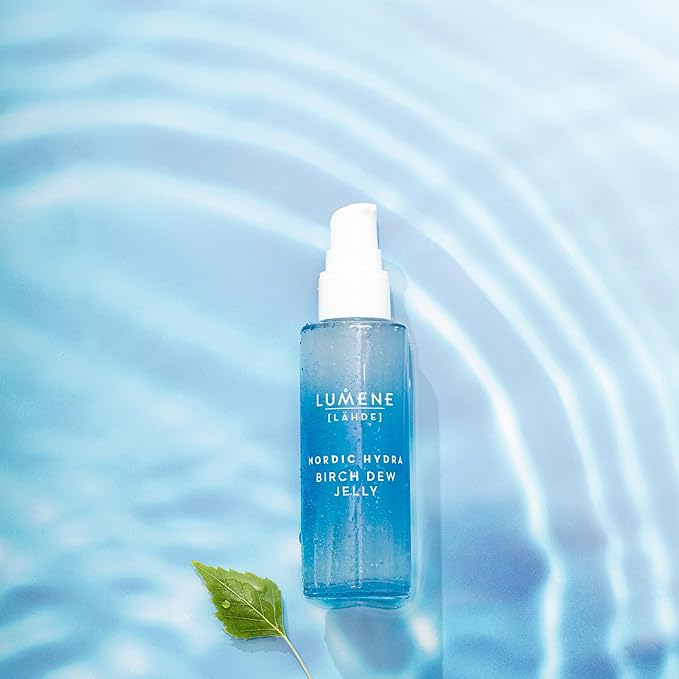 Lumene Nordic Hydra [Lähde] Birch Dew Jelly - Dual Hydrating Serum Face Moisturizer with Hyaluronic Acid and Nordic Birch Sap - Faily Face Serum for Dry Skin and All Skin Types (1.7 fl oz)