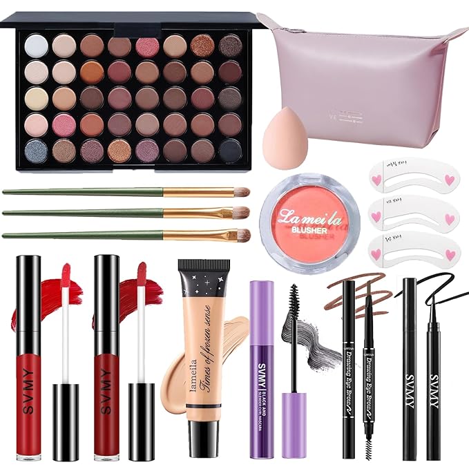 Makeup Set for Women, Makeup Full Kit for Beginners & Professionals, Travel Make up Set for Teens & Adults, Make up Gift Set for Girls, Eyeshadow Palette, Lip Gloss