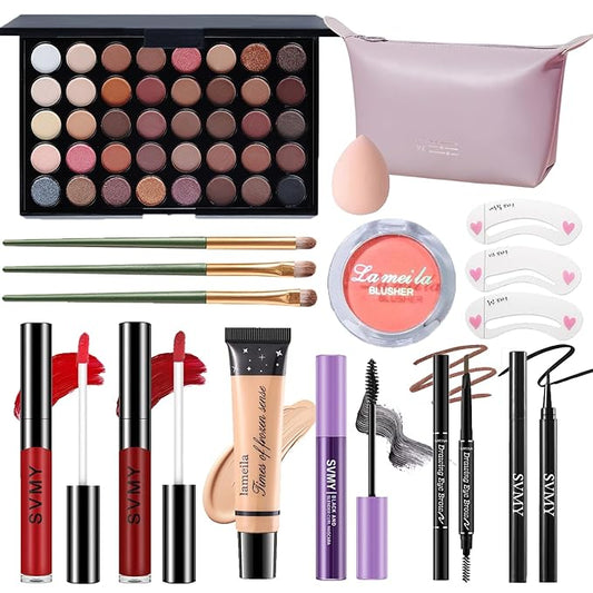 Makeup Set for Women, Makeup Full Kit for Beginners & Professionals, Travel Make up Set for Teens & Adults, Make up Gift Set for Girls, Eyeshadow Palette, Lip Gloss