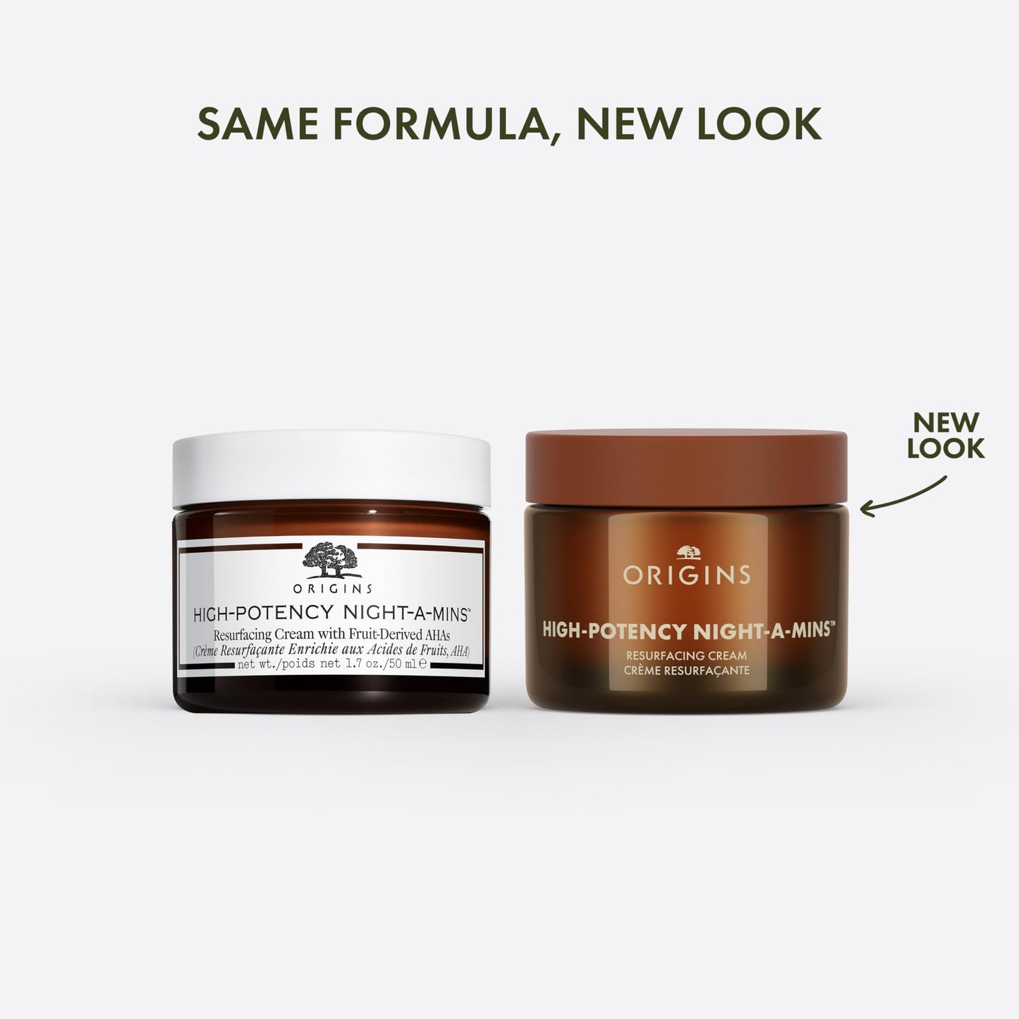 Origins High-Potency Night-A-Mins Resurfacing Moisturizer with Fruit-Derived AHAs | Renews & Replenishes, 1.7 Fl Oz
