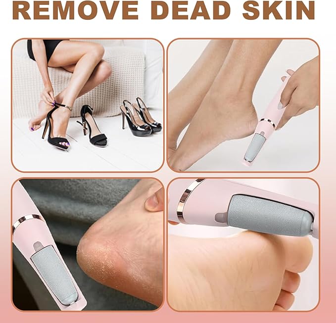 Smooth Pedicure Wand for Feet Electric Foot Callus Remover Rechargeable Pedicure Tools for Feet Callus Removal Tool Rechargeable Foot Callus Remover Best Device for Feet Care Freely