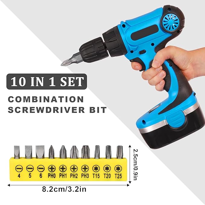 17pcs Flexible Drill Bit Extension, Include 3pcs Rotatable Socket Adapter 2pcs Hex Shank 105° Right Angle Drill Attachment 10 Short Screwdriver Bits Bendable Extension and 90° Angled Bits
