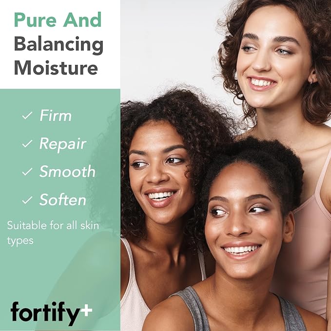 Fortify Anti-Aging Duo Set - Facial Moisturizer & Serum - W/ Collagen, Hyaluronic Acid, Zeolite | Moisturizes, Protects & Rejuvenated | Made in Korea