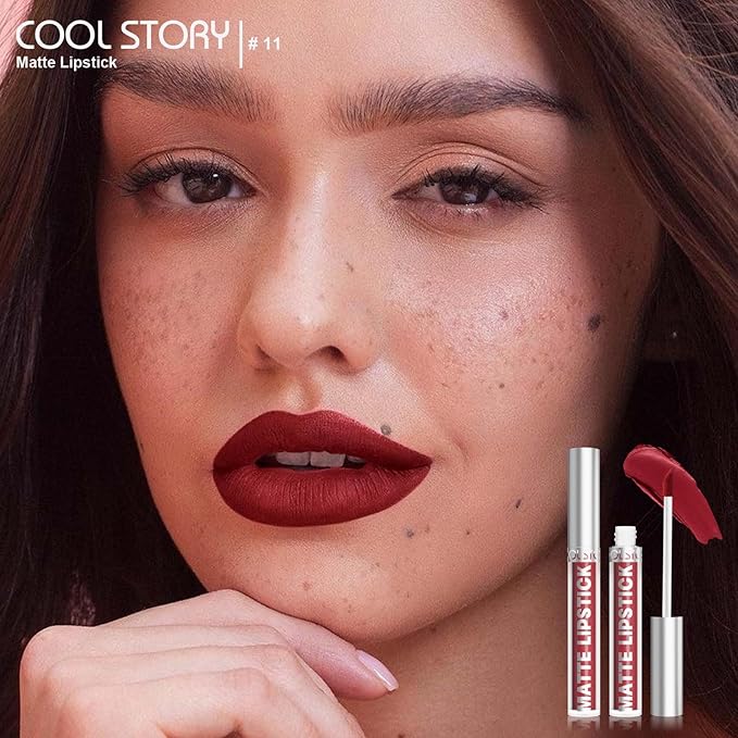 Matte Lip Gloss Stain Color Tint Long-Lasting Waterproof Formula (11)