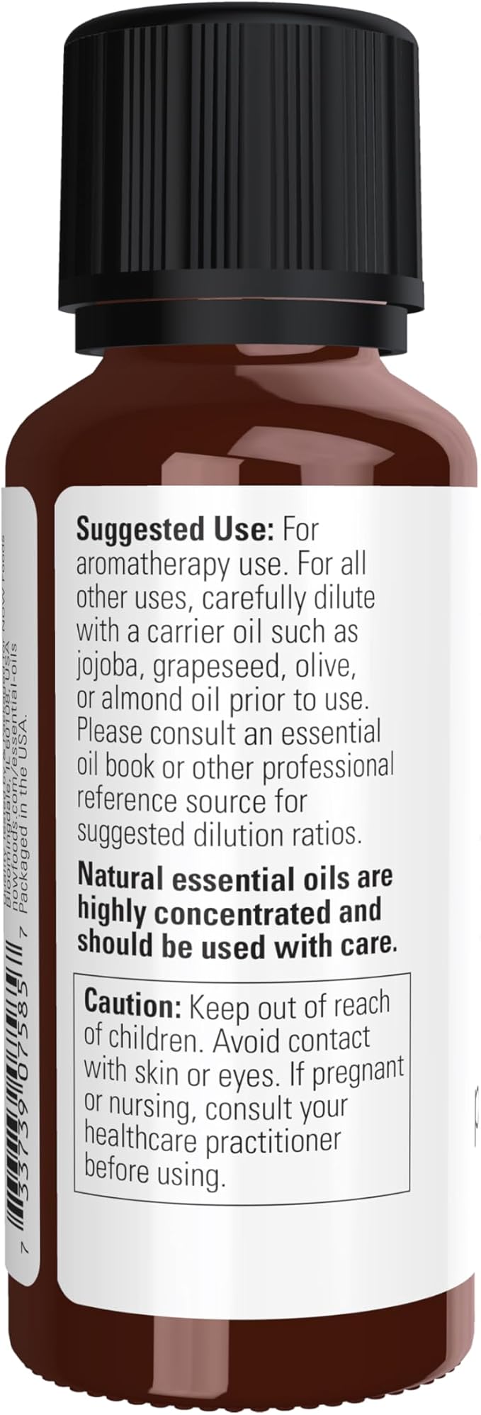 NOW Essential Oils, Peppermint Oil, Invigorating Aromatherapy Scent, Steam Distilled, 100% Pure, Vegan, Child Resistant Cap, 1-Ounce