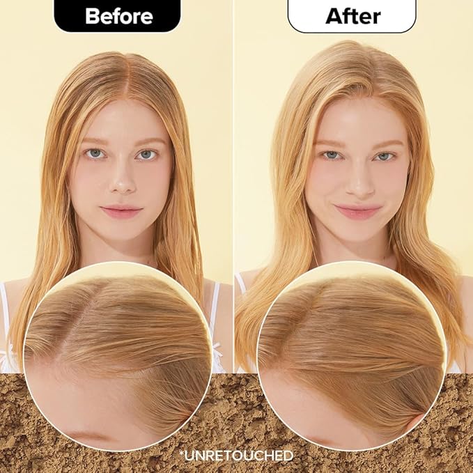 I DEW CARE Tap Secret Dry Shampoo Powder with Biotin - Tap Secret Blonde | Strengthening & Volumizing, Powder Type, Refillable, Travel size, Non-aerosol, Brunette, Korean Ginseng 0.24 Oz