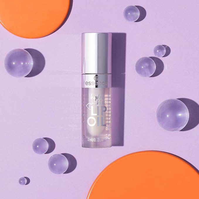 essence | Hydra Kiss Lip Oil |Intense Hydration & Glossy Finish | Infused with Hyaluronic Acid, Vitamin E & Jojoba Oil | Vegan & Cruelty Free (07 | Classy Glassy)