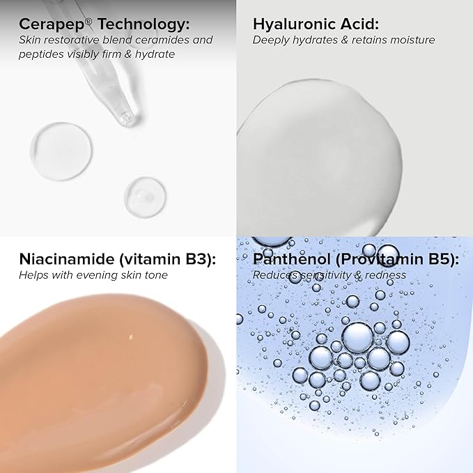 DRMTLGY Anti-Aging Trio: Needle-less Serum, Tinted Moisturizer with SPF 46, & Peptide Night Cream