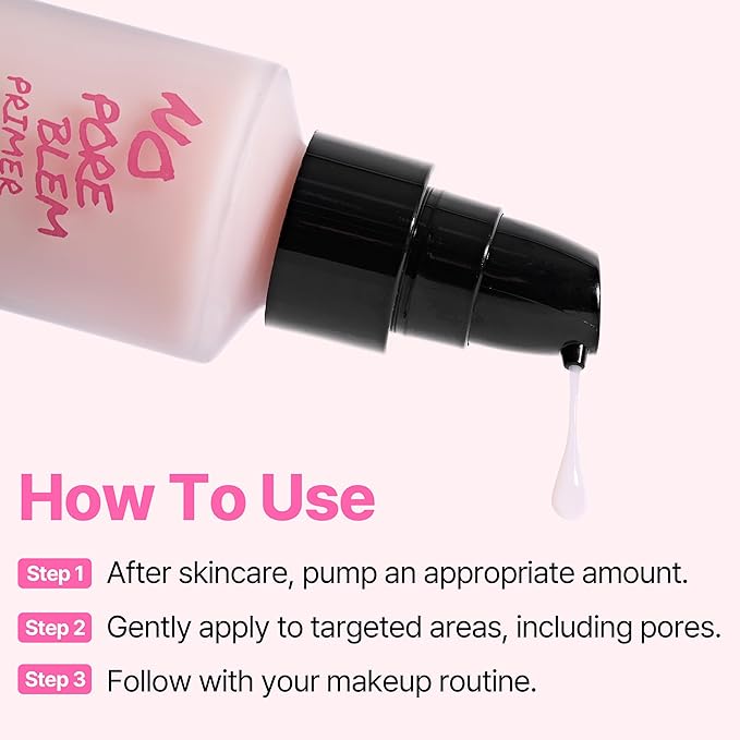 TOUCH IN SOL No Poreblem Primer – Pore Primer for Korean Makeup, Mattifying Primer for Oily Skin, Pore Eraser for Large Pores, Blurring Finish from K Beauty (1.01 fl.oz/30ml)